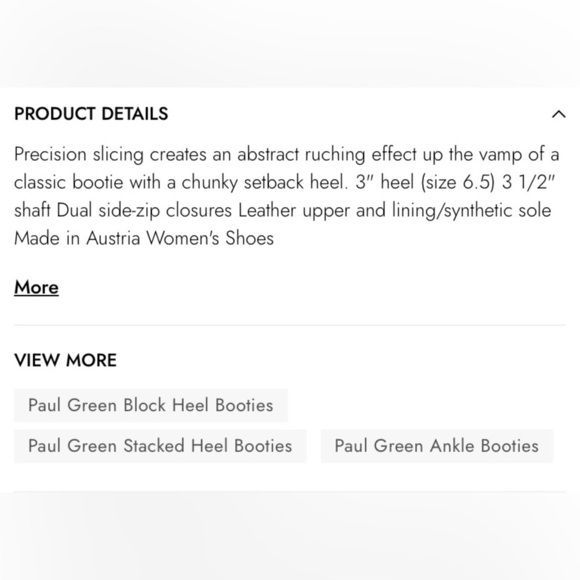 Paul Green Malibu Sliced Ankle Boots Booties Size 10 - Picture 15 of 16